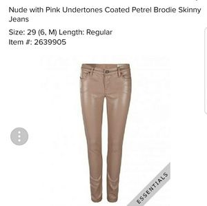 allsaints skinny coated jeans brodie